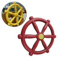 thumbnail image 4 of Tachiuwa Roue de Navire Pirate pour Balançoire Ensemble de Jeu Extérieur Cour Arrière Rouge, 4 of 8
