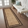 thumbnail image 2 of Bordered Washable Area Rug,Hallway Runner Rug,Washable Rug with Non-Slip Backing Stain Resistant Easy Cleaning Floor Cover for Dining Room, Living Room, Bedroom, 2 of 10