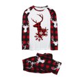 thumbnail image 1 of LSLJS Christmas Pajamas Pyjamas de Noël Assortis pour la Famille, Ensemble Assorti pour la Famille, Pyjamas de Noël pour la Famille, Ensemble Haut à Carreaux Rouges et Pantalons Longs, Ensembles de Vêtements de Nuit pour les Fêtes de Noël, 1 of 3