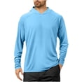 thumbnail image 1 of Ohufall Men's Shirts Long Sleeve Workout Fishing T Shirts UPF 50+ Sun Protection Rash Guard Dry Fit Athletic Running Tee Tops, 1 of 4