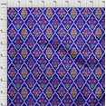 thumbnail image 4 of oneOone Rayon Royal Blue Fabric Asian Floral Craft Projects Decor Fabric Printed By The Yard 56 Inch Wide, 4 of 4