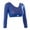 L-Blue, variant on 2025 Plus Size Tops Women Both Side Wear Womens Long Sleeve Tops and Blouses Sheer Plus Size Seamless Womens Tops and Blouses Arm Shaper Crop Top Women Tops and Blouses Long