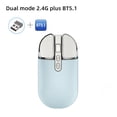 thumbnail image 3 of TFixol Silent UV-Coated Bluetooth & 2.4G Wireless Mouse with 500mAh Rechargeable Battery, Precise DPI Control, and One-Click Desktop Function - Blue, 3 of 6
