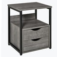 thumbnail image 1 of HOMCOM Industrial End Table with 2 Drawers, Accent Side Table with Shelf, 1 of 10