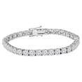 thumbnail image 1 of Bracelet Tennis en Diamants de Laboratoire Ronds de 9 ct en Or Blanc 14 K 7 Pouces, 1 of 2