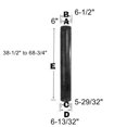 thumbnail image 2 of 6" Double Wall Telescopic Length - Model DSP6TL, 2 of 2