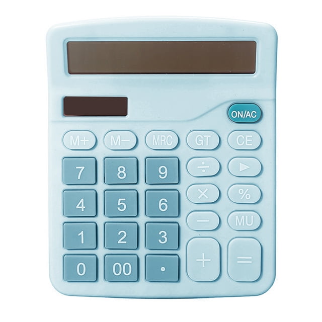 Amdohai 12 Digit Desk Solar Calculator Large Buttons Financial Business Accounting Tool Electronic Calculator