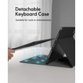 thumbnail image 3 of CHESONA for iPad Air 11 Inch Case with Keyboard (M2, 2024), 7-Color Backlight, Touchpad and Pencil Holder, 2 Bluetooth Channels, for iPad Pro 11 (4th/3rd/2nd/1st Gen) for iPad Ai, 3 of 8