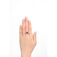 thumbnail image 2 of RYLOS Rings for Women Sterling Silver Ring Classic 9X7MM Oval Gemstone & Diamonds July Ruby Jewelry Size 5, 2 of 7