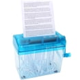 thumbnail image 2 of Note Blue When Ordering Mini Manual Shredder Desktop Hand-operated Document Shredder Blue, 2 of 7