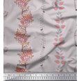 thumbnail image 1 of Soimoi Poly Georgette Fabric Bird,Cage & Floral Artistic Decor Fabric Printed Yard 42 Inch Wide, 1 of 3