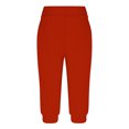 thumbnail image 4 of Timegard Womens Sweatpants Capri Pants Cinch Bottom Solid Color Cropped Joggers Workout Pants with Pockets, 4 of 6