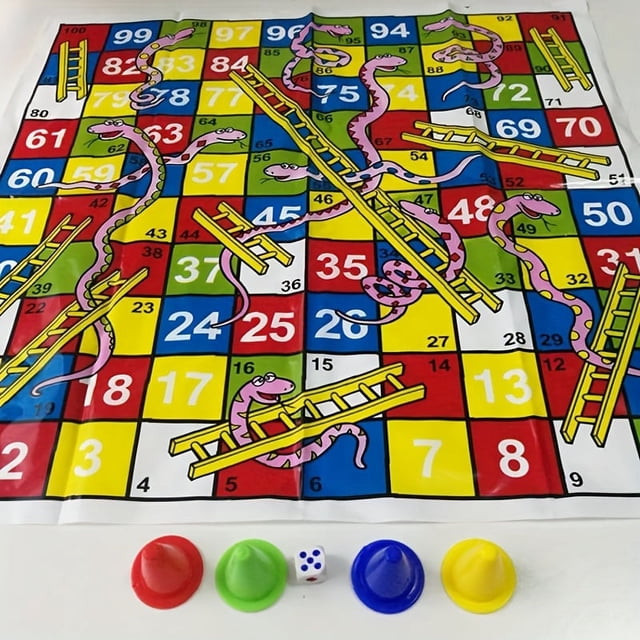Snakes And Ladders Board Game, Classic Fun Game For Family, Best Birthday Gift