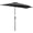 Black, variant on Outsunny 9ft Half Round Umbrella Outdoor Balcony Parasol Patio Garden Outdoor Window Sun Shade w/ 5 Ribs Dark Green