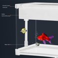 thumbnail image 2 of BeesClover Betta Fish Tank, Clear Acrylic Aquarium Tank Bowl for Goldfish Small Fish, Top Circulating Filtration System, Silent Water Pump, Home Office Desktop Decorative, 2 of 6