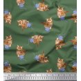 thumbnail image 1 of Soimoi Cotton Poplin Fabric Wool & Cat Animal Decor Fabric Printed Yard 42 Inch Wide, 1 of 3
