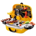 thumbnail image 4 of WLOELOEW Yellow Children'S Portable Toolbox Set Screwing Toys For Boys Educational Simulation Home Maintenance Tools Toys, 4 of 9