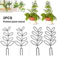 thumbnail image 3 of Langgg 2x Garden With Plant Climbing Trellis Lightweight And Stackable Black black Sharp tail style,2 sets 1Set, 3 of 6