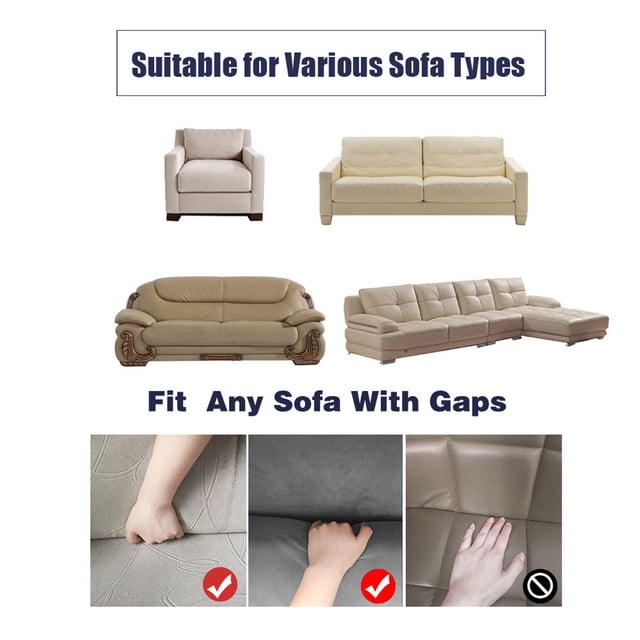 Maoww Solid Color Sofa Cover Elastic Couch Dust-proof Anti-slide Slipcover 1/2/3/4 Seater Covers Protector Full Coverage Wine red M