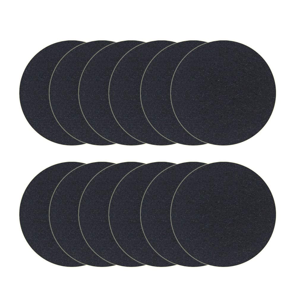 Abakoo Compost Bin Filters, 12 Packs, Activated Carbon Filters for Kitchen Compost Pail Filters Replacement for 1.6/1.8 Gallon compost bin, 8.45 Inches, 6mm Thickness