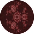 thumbnail image 1 of Ahgly Company Machine Washable Indoor Square Transitional Chocolate Brown Area Rugs, 3' Square, 1 of 7