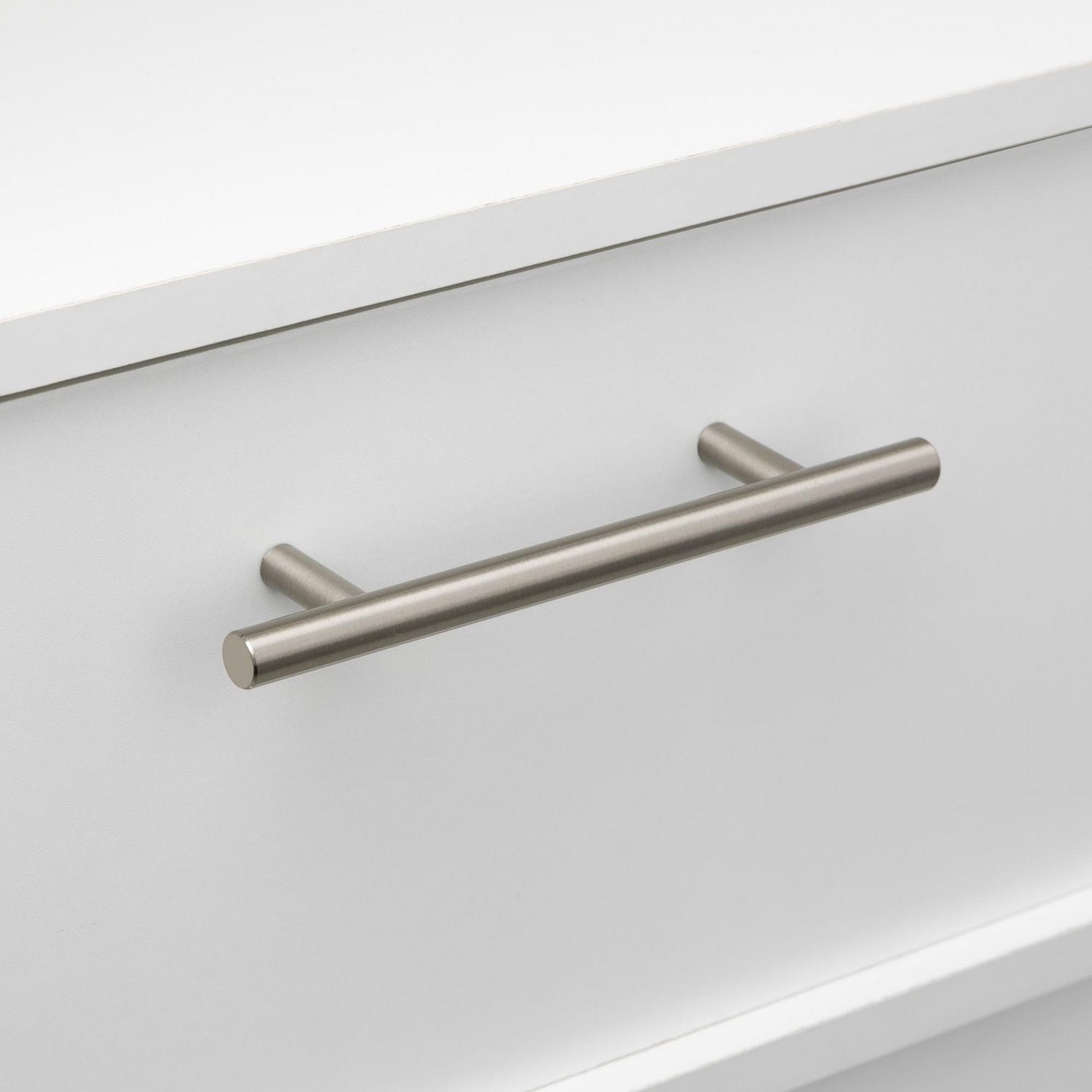 Era Poignées d'Armoire Rondes lots de 4, Nickel Satiné