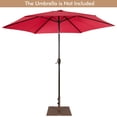 thumbnail image 2 of Gymax 50 LBS Patio Umbrella Base Stand 24'' Outdoor Square Market Handle Wheel, 2 of 10