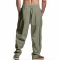 thumbnail image 4 of Pantalon de Plage pour Hommes, Couleur Unie, Décontracté, Extérieur, Mode, Coupe Droite, 4 of 9