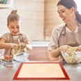 thumbnail image 4 of OULII Tapis de Cuisson Réutilisable en Silicone Antiadhésif Tapis de Four de Cuisine Feuille de Cuisson Alimentaire Kaki, 4 of 5