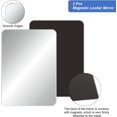 thumbnail image 3 of HAHDAXIA 2 Pcs Magnetic Locker Mirror Small Real Glass Mirror for School Locker Rectangular Locker Accessories Magnetic Makeup Mirror for Girls Bathroom Household Refrigerator Office Cabinet, 3 of 7