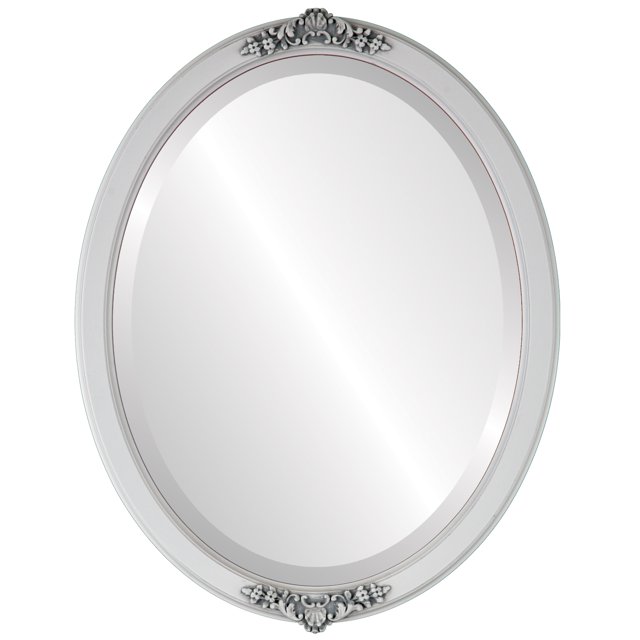 Miroir Encadré Athena - Blanc Lin