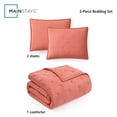 thumbnail image 2 of Ensemble de couette Mainstays format Queen, doux, léger et toutes saisons, 3 pièces, orange terre cuite, 2 of 10