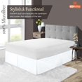 thumbnail image 3 of SGI Bedding 14 Inch Pleated Bed Skirt | Microfiber Bed Skirt | Fade Resistant, Wrinkle Free, Anti-static, Decorative, Extra Storage Space, Clutter-Free | Olympic Queen, White, 3 of 6