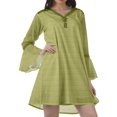 thumbnail image 3 of Moomaya Robes Mini Imprimées à Col en V pour Femmes Manches à Volants Robes de Plage pour Femmes, 3 of 4