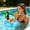 Light Blue, variant on Kmonabie Inflatable Drink Holders Palm Tree Cactus Floating Cup Holders, Pool Drink Floaties for Summer Beach Themed Party, PVC Pool Accessories with Easy Inflate Deflate Design for Pool Parties