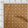thumbnail image 2 of oneOone Velvet Tawny Brown Fabric Geometric Sewing Material Print Fabric By The Yard 58 Inch Wide, 2 of 5