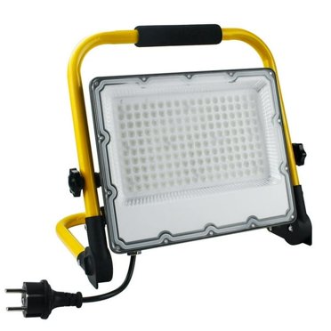 150W LED Construction Spotlight withTripod and 4m Cable,IP66 Waterproof Worklight For Workshop,Maintenance or Construction Site