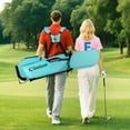 thumbnail image 4 of Gymax 8-Way Golf Stand Bag w/ 5 Pockets Lightweight Portable Golf Club Bag Handles, 4 of 10