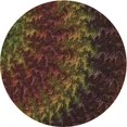 thumbnail image 1 of Ahgly Company Machine Washable Indoor Round Transitional Red Brown Area Rugs, 3' Round, 1 of 7