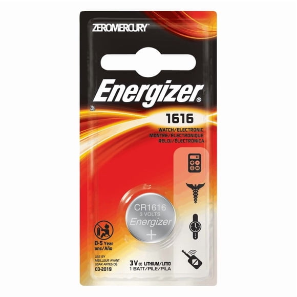 Pile miniature Energizer 1616 au lithium