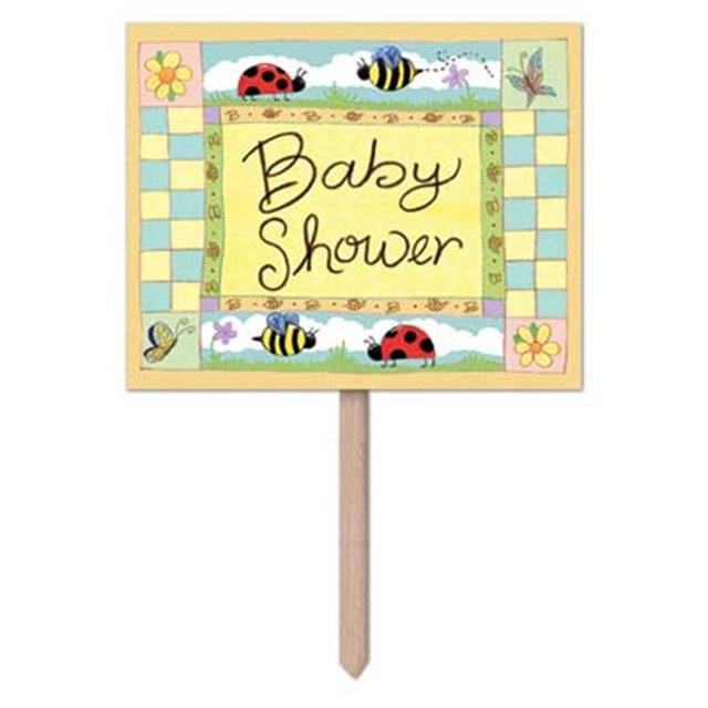 Beistle 54913 B Is For Baby Yard Sign - Pack of 6