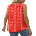 thumbnail image 3 of CHUANK Tank Tops for Women Pleated Square Neck Sleeveless Summer Tops Curved Hem Flowy Shirts, 3 of 8
