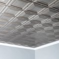 thumbnail image 5 of Fasade Portrait Vinyl 2ft x 4ft Glue Up Ceiling Panel Brushed Nickel 5 Pack, 5 of 5