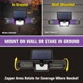 thumbnail image 4 of Monster Solar Bug Zapper 2in1 Solar Flood Light Solar Bug Zapper Electric Mosquito Zappers, 4 of 8