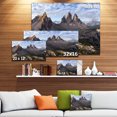 thumbnail image 3 of Tre Cime et Monte Paterno - Impression d'Art sur Toile Paysage, 3 of 4