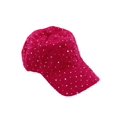 thumbnail image 1 of Glitzy Game Sequin Trim Baseball Cap  - Fuschia, 1 of 1