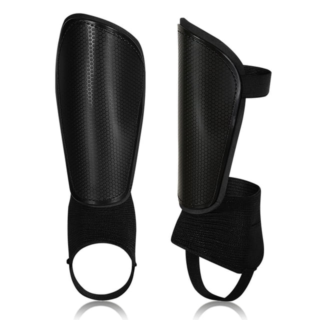 Protège-Tibia de Soccer avec Protection de Cheville et Sangles Réglables Équipement de Protection pour Jeunes Adultes