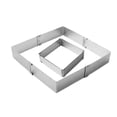 thumbnail image 4 of BMYJ Cake Ring Stainless Steel Adjustable, Rectangle Shaped Detachable Mousse Cake Cutter, DIY Baking Tool, Cake Cutter, and Baking Mold for Birthday Cake, Dessert, and Pastry, 4 of 8