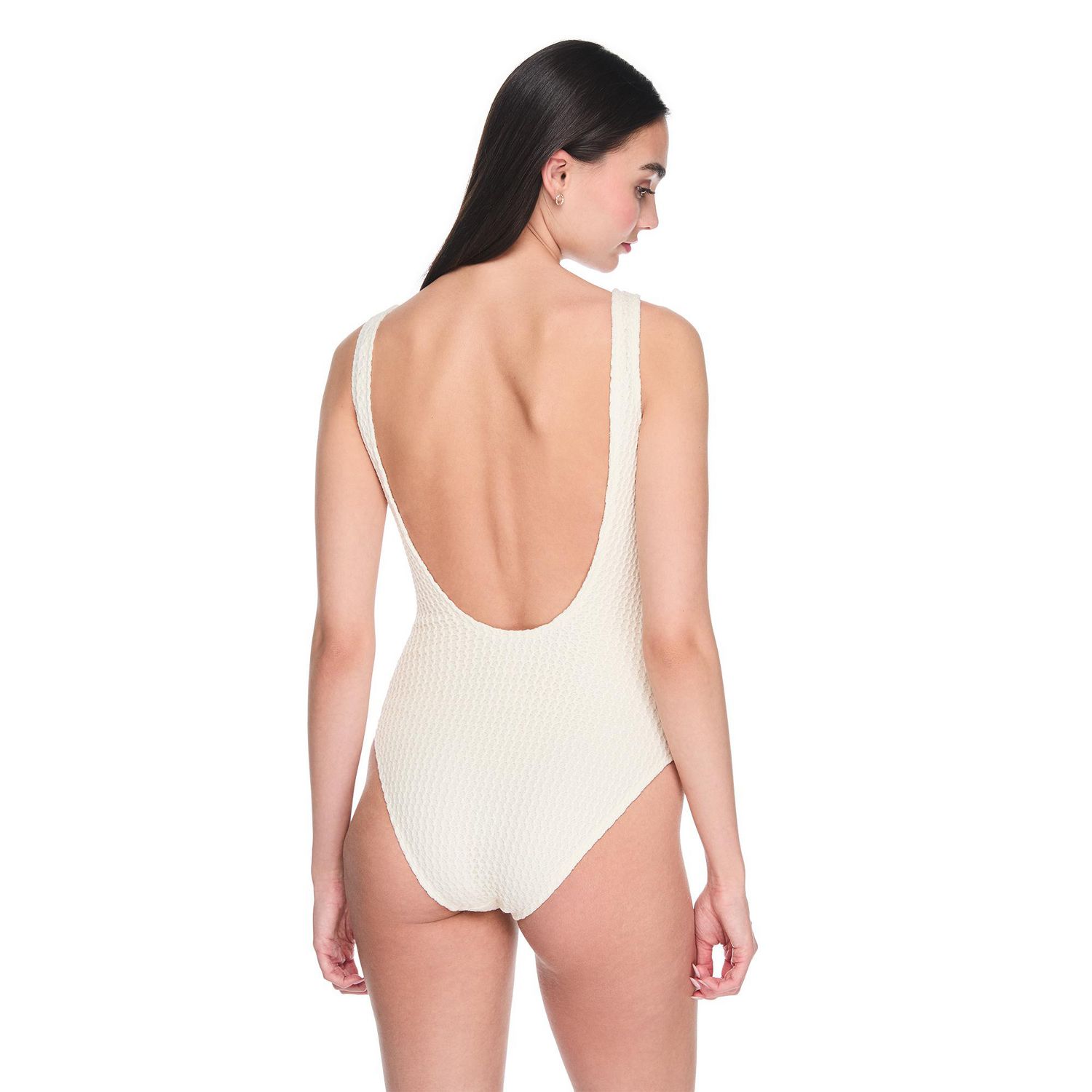 Maillot 1 pièce à encolure dégagée No Boundaries pour femmes