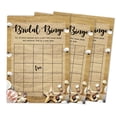 thumbnail image 1 of Inkdotpot 50BeachBingoGameCardsFor Bridal Wedding Shower Bachelorette Party Bulk Blank Square Fill In Gift Ideas, 1 of 1